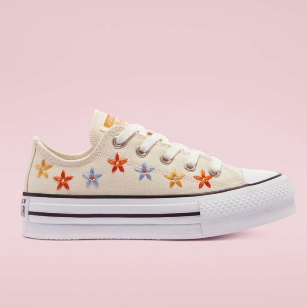 Converse Cream High-Top Sneakers